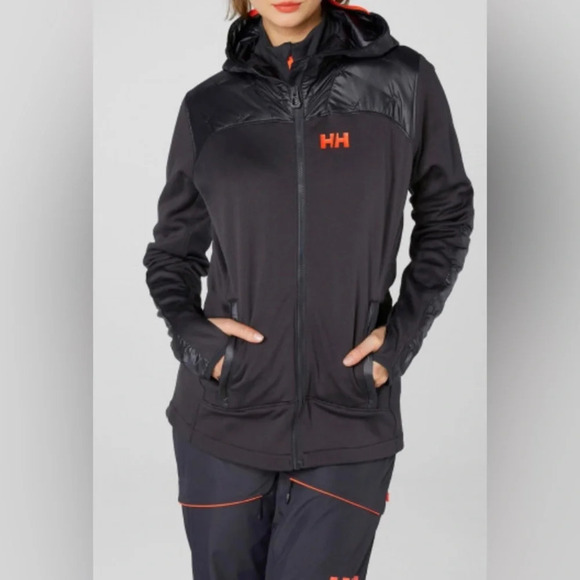 Helly Hansen ULLR Midlayer Fleece full zip Hooded Jacket Sz  L - Picture 3 of 11